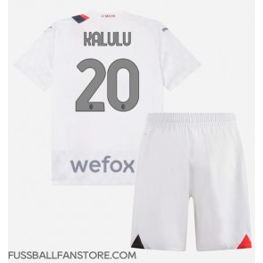 AC Milan Pierre Kalulu #20 Replik Auswärtstrikot Kinder 2023-24 Kurzarm (+ Kurze Hosen)